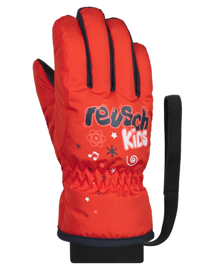 фото Перчатки детские горнолыжные reusch 2021-22 kids fire red/dress blue/white р.13,5-14