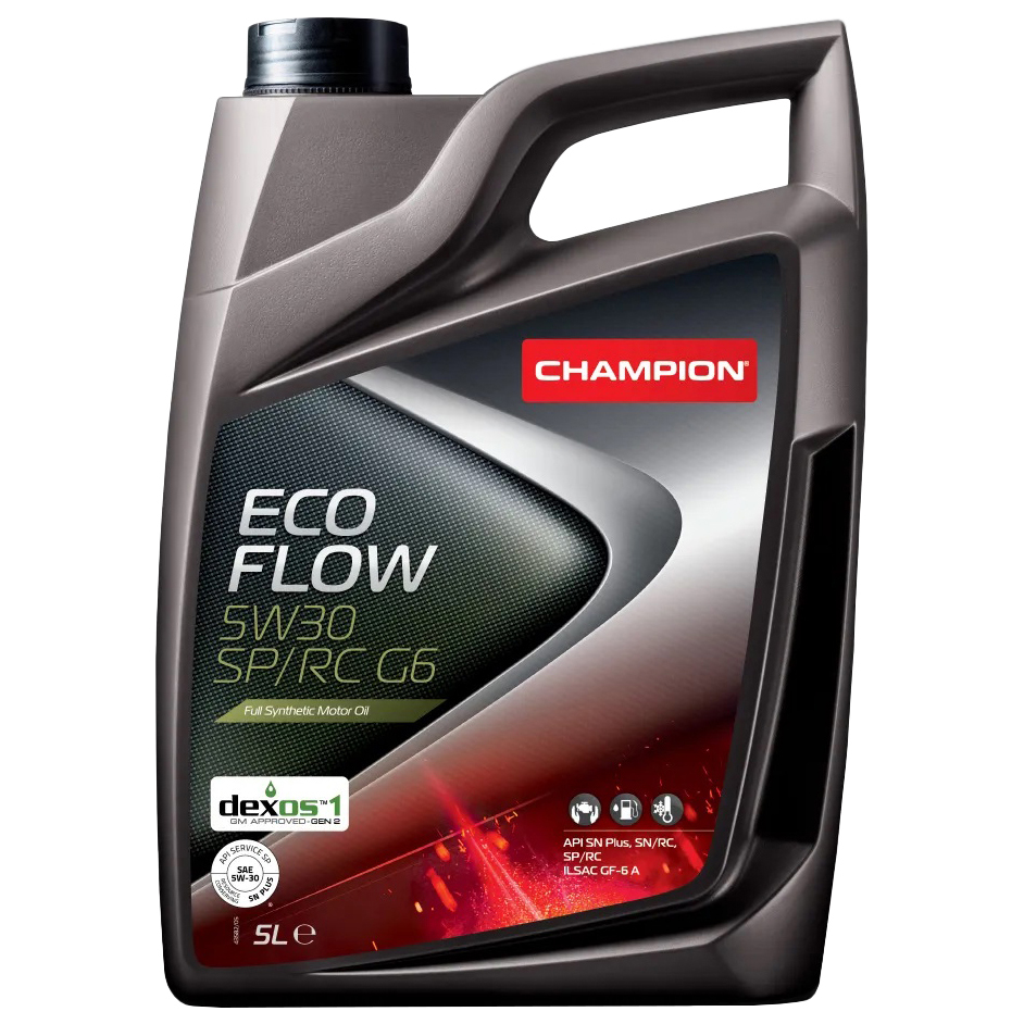 CHAMPION OIL 1047268 Моторное масло CHAMPION ECO FLOW 5W30 SP/RC G6 5L () 1шт