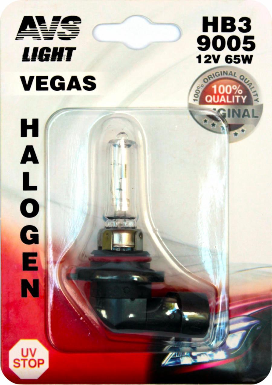 

Лампа Галогенная Hb3 12v 65w "Avs" Vegas (Блистер) AVS арт. A78485S