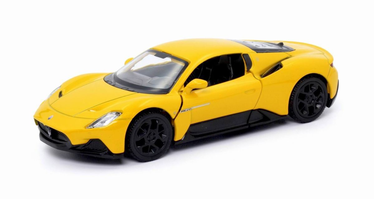 Машина металлическая RMZ City 1:32 Maserati MC 2020, инерц. механизм, желтый