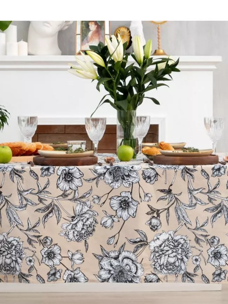 

Скатерть "Доляна" Blooming garden 144х250см, 100% хлопок, 164 г/м2, Белый