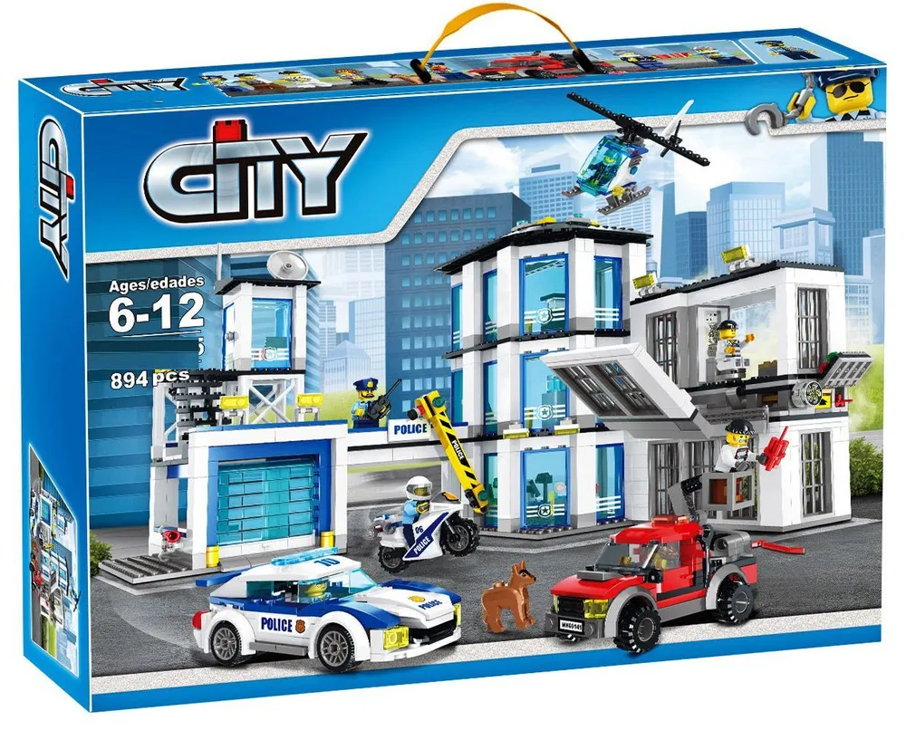 3D конструктор City Полицейский участок, 894 дет6065
