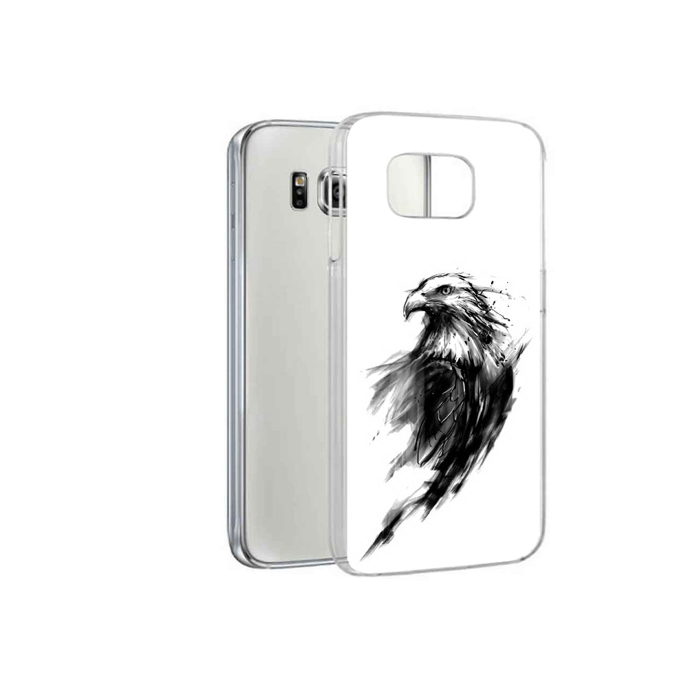 

Чехол MyPads Tocco для Samsung Galaxy S6 чб птица (PT12300.506.670), Прозрачный, Tocco