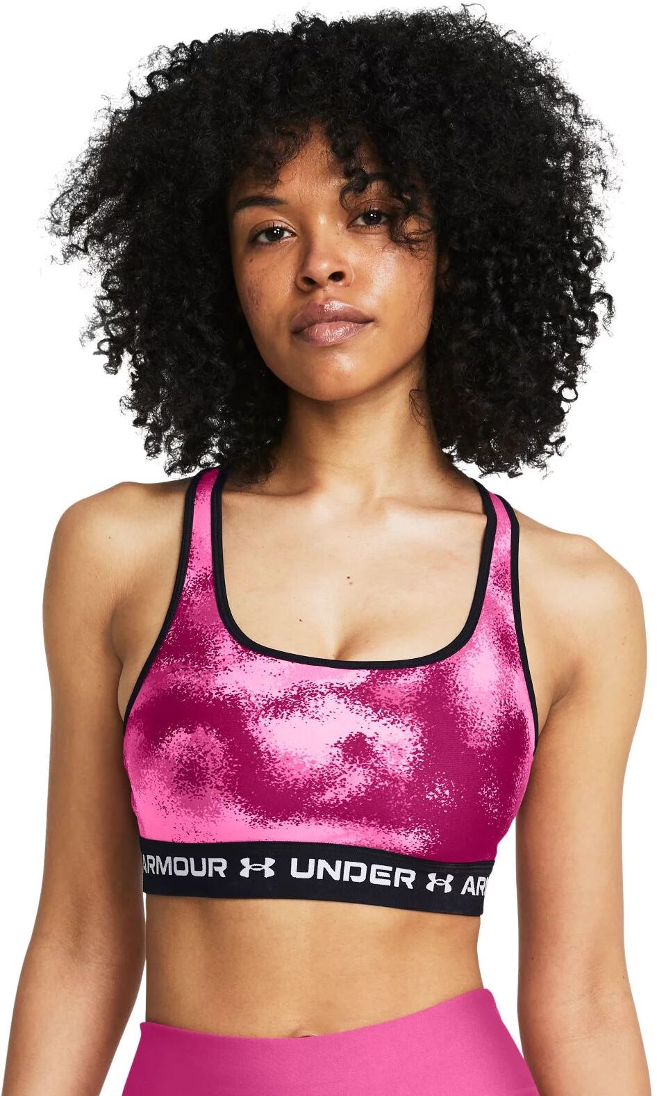 

Топ женский Under Armour Crossback Mid Print розовый XS, Crossback Mid Print