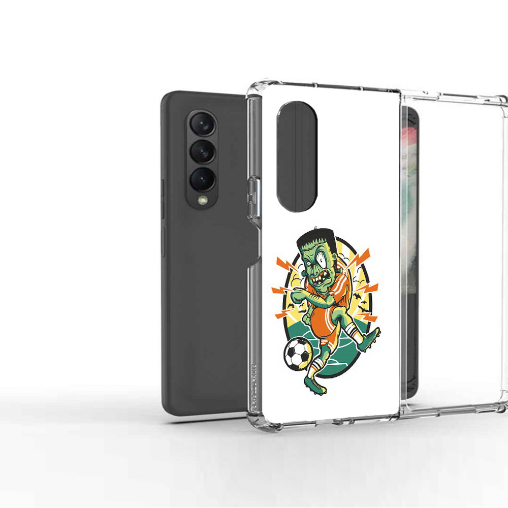 

Чехол MyPads Tocco для Samsung Galaxy Z Fold 3 зомби футболист, Прозрачный, Tocco