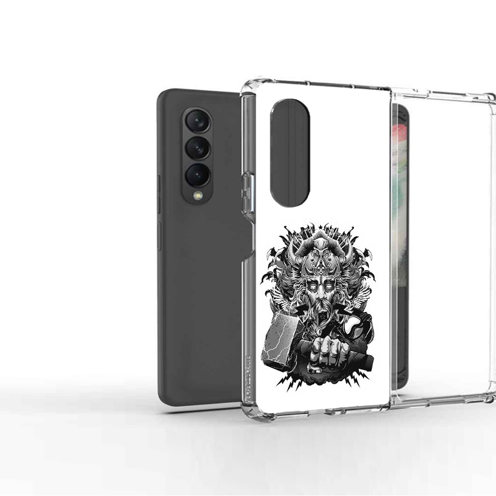 

Чехол MyPads Tocco для Samsung Galaxy Z Fold 3 злой тор, Прозрачный, Tocco