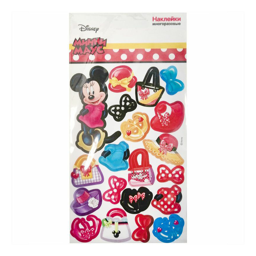 

Наклейки Disney Минни Маус многоразовые 20 шт