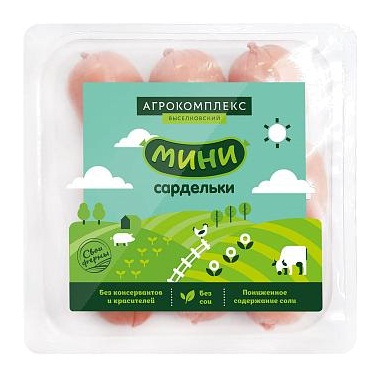 

Сардельки Агрокомплекс Выселковский Мини вареные 290 г