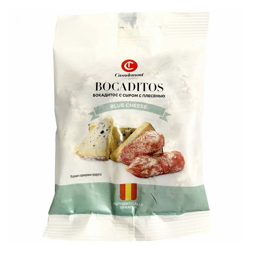 

Колбаски Casademont Bocaditos сыровяленые полусухие с сыром с плесенью 60 г
