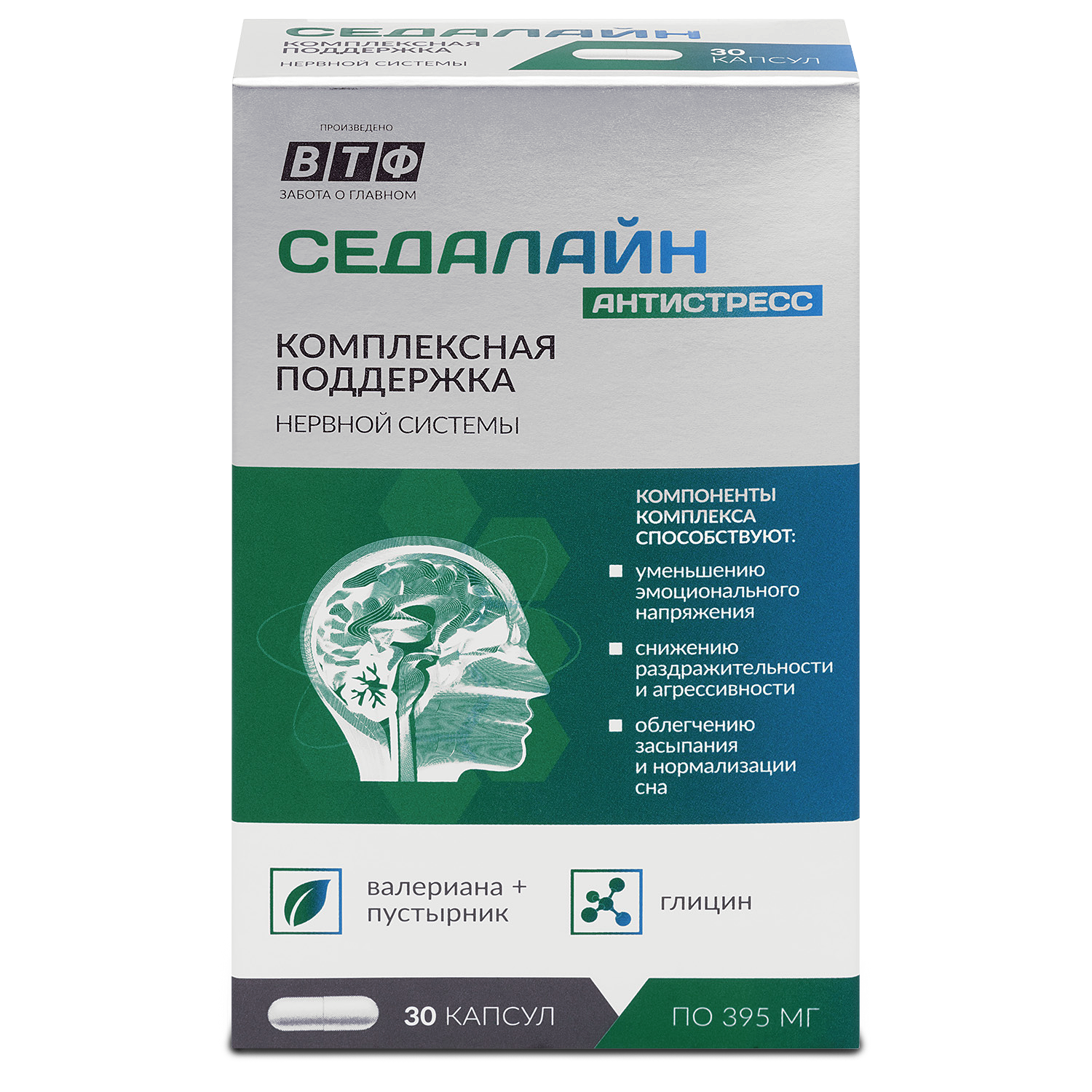 Биологички активная добавка ВТФ Седалайн Антистресс, капсулы, 30 шт