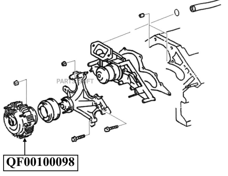 

Муфта вентилятора TOYOTA LEXUS QUATTRO FRENI QF00100098