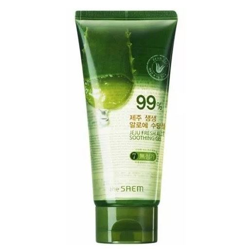 Гель для лица и тела THE SAEM Jeju Fresh Aloe Soothing 99% увлажняющий, с алоэ 300 мл tete cosmeceutical крем для лица hyaluronic soothing fluid 50