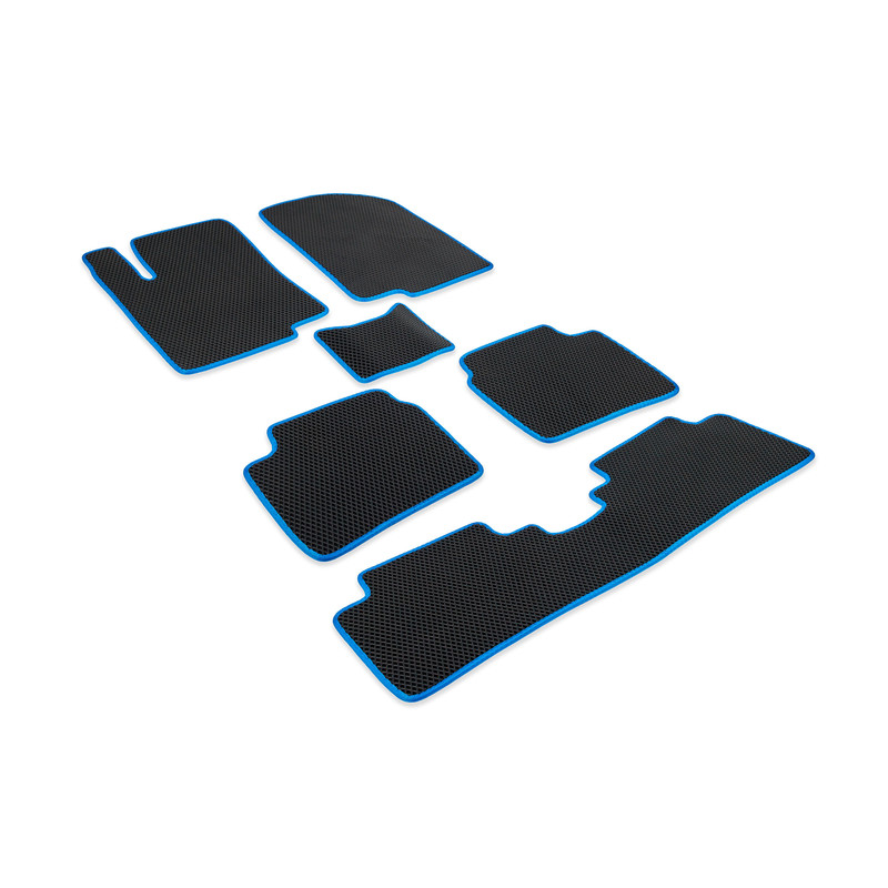 

Комплект ковриков в салон CellMat ЭВА на три ряда БМВ X7 G07, черный-синий, X7 G07