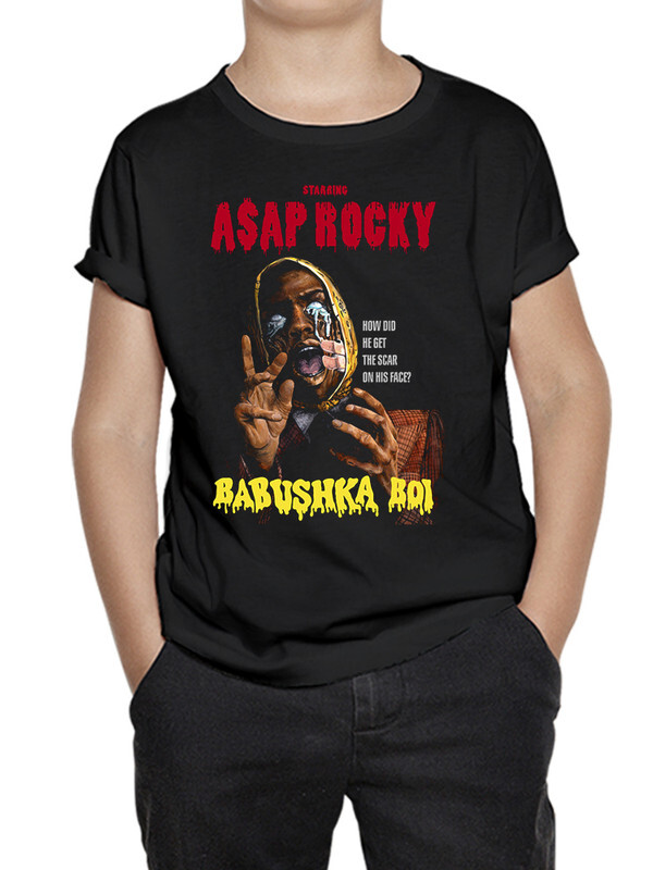 фото Футболка д/мальч. dreamshirts studio asap rocky - babushka boi д цв. черный р.98