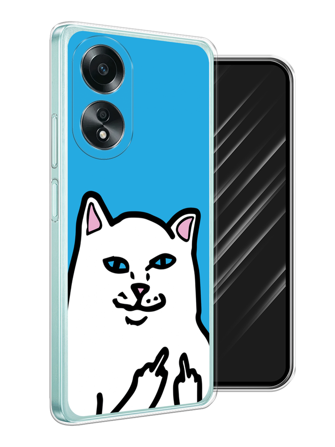 

Чехол Awog на Oppo A58 4G "Кот жесть", Белый;голубой;черный, 2514950-1