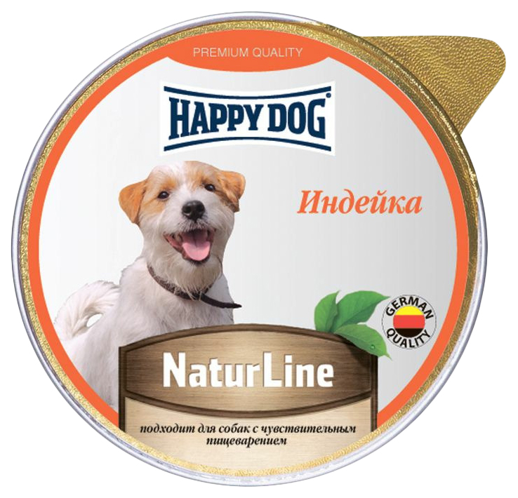 

Консервы для собак Happy Dog NaturLine с индейкой, 10 шт по 125 г