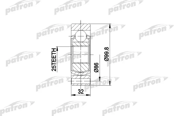 

ШРУС PATRON PCV3002