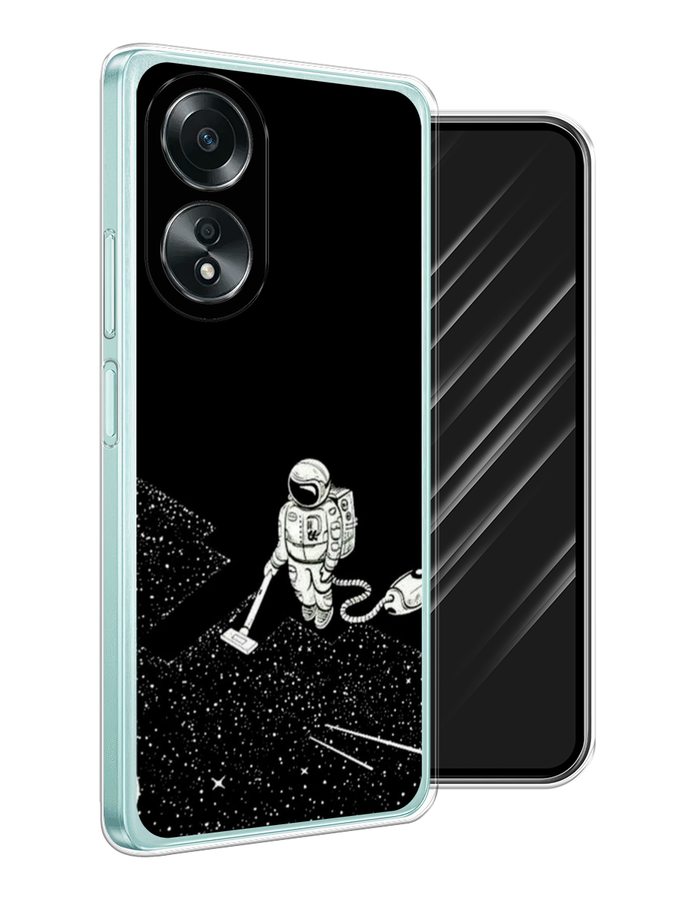 

Чехол Awog на Oppo A58 4G "Космонавт с пылесосом", Белый, 2514950-1