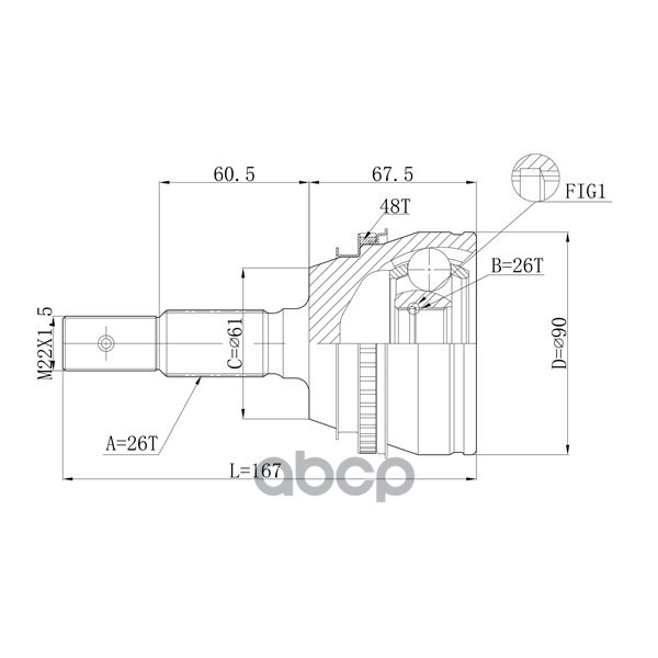 

Шрус Привода Double Force, С Abs DOUBLE FORCE арт. DFCV906