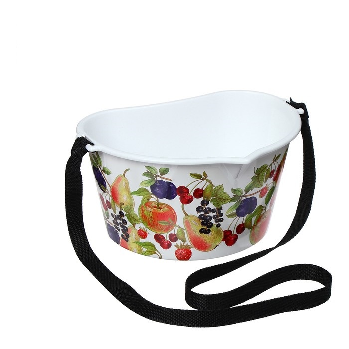 емкость для сбора ягод, 3 л, Фрукты, белая