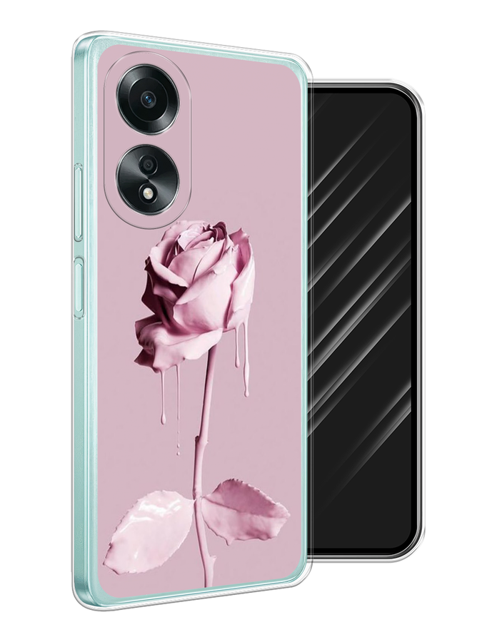 

Чехол Awog на Oppo A58 4G "Роза в краске", Белый;розовый, 2514950-1