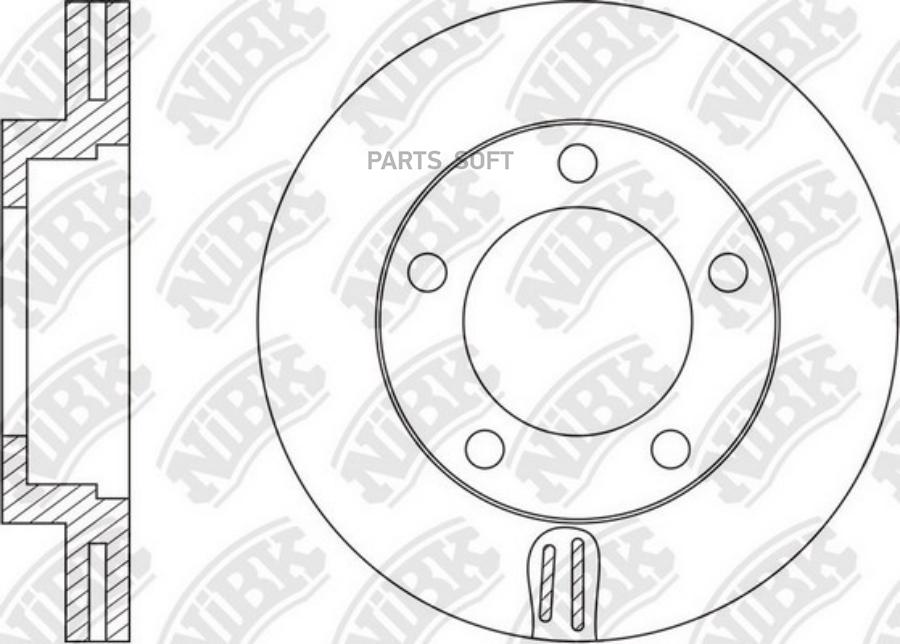 

Тормозной диск NiBK комплект 1 шт. RN1604