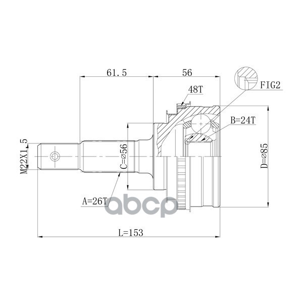 

Шрус Привода Double Force, С Abs DOUBLE FORCE арт. DFCV009