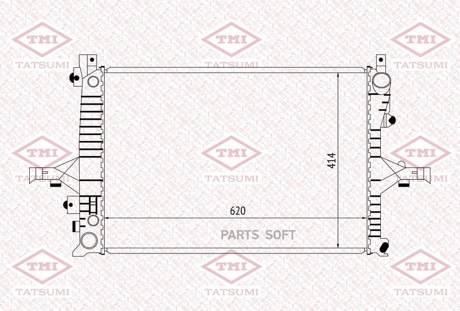 TATSUMI TGA1042 Радиатор охлаждения