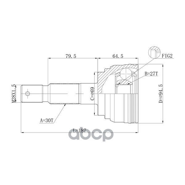 

Шрус Привода Double Force DOUBLE FORCE арт. DFCV038