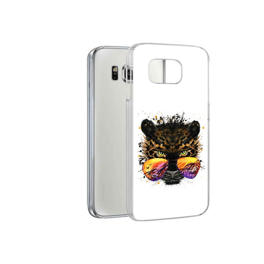 

Чехол MyPads Tocco для Samsung Galaxy S6 тропический леопард (PT12300.506.649), Прозрачный, Tocco