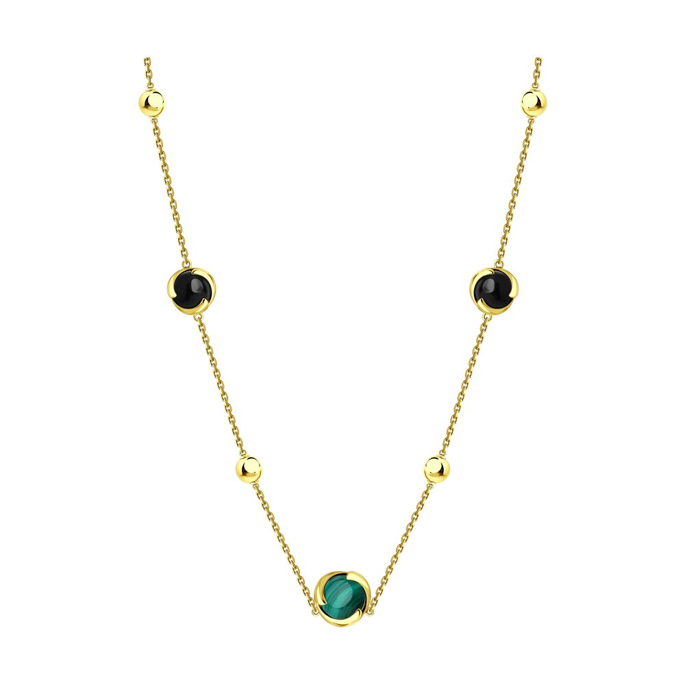 

Колье из серебра с агатом 60-65 см SOKOLOV 83070043, 83070043