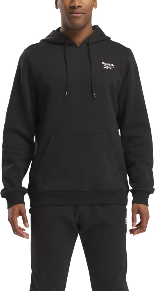 Худи мужское Reebok IDENTITY SMALL LOGO FLEECE HOODIE черное XS