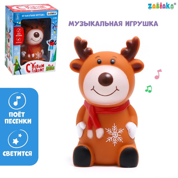 

Музыкальная игрушка ZABIAKA "С Новым годом!", звук, свет