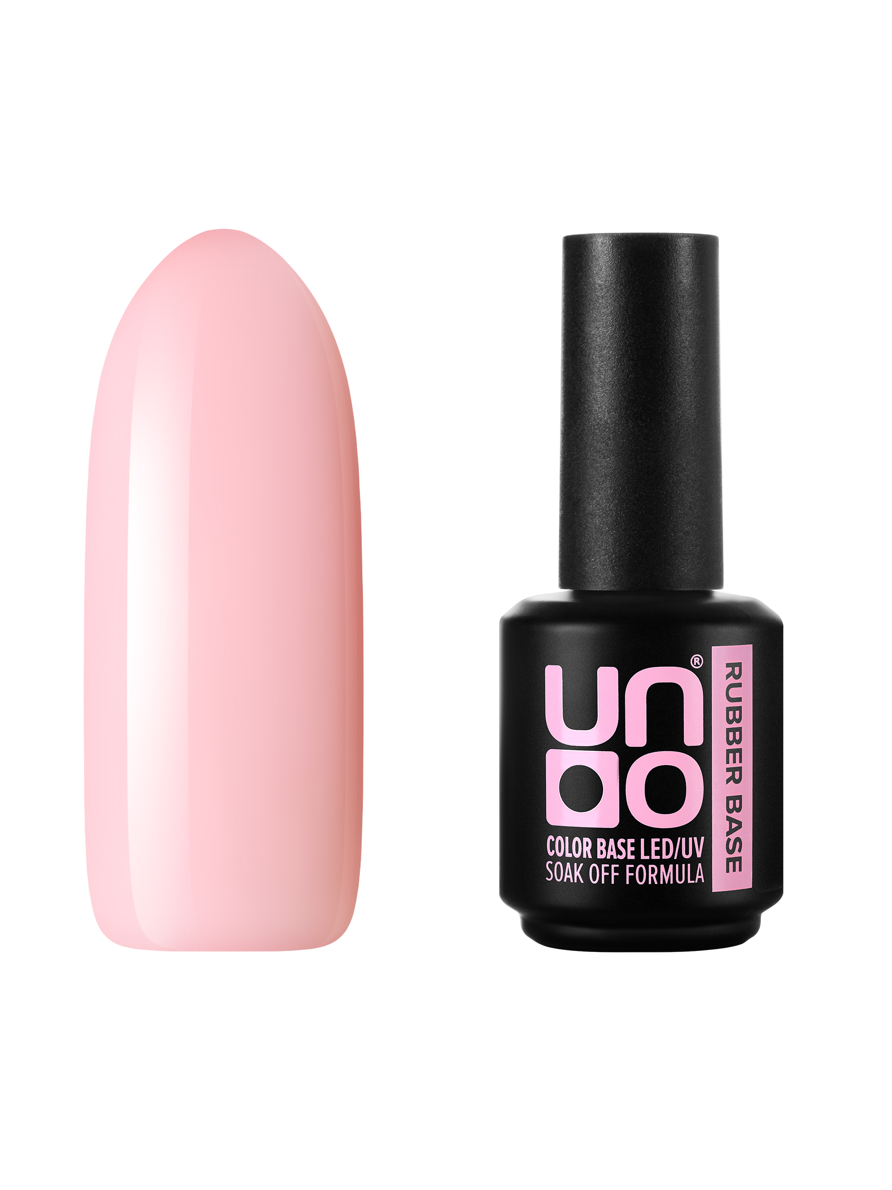 Камуфлирующая база для ногтей UNO цветная мягкая основа под гель-лак, нюд, розовая, 12 г сестры