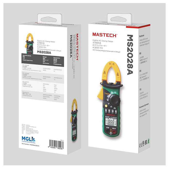 Токовые клещи MS2028A MASTECH MASTECH 13-1316