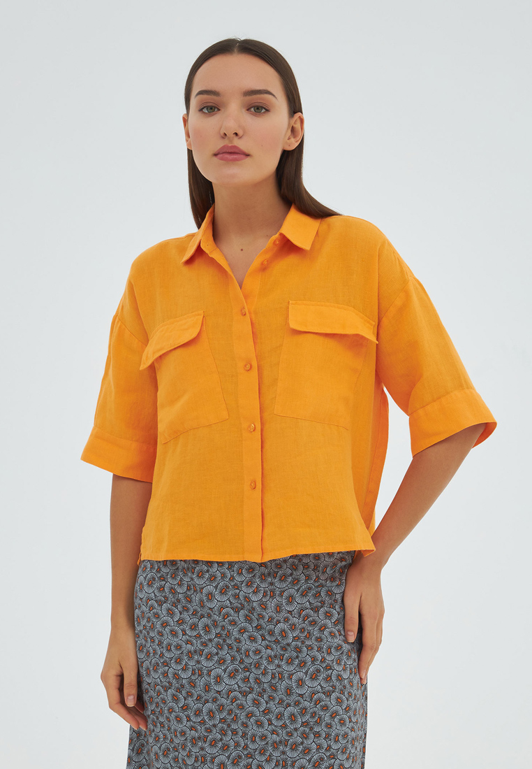 Блуза женская Velocity I-WB10 оранжевая XL