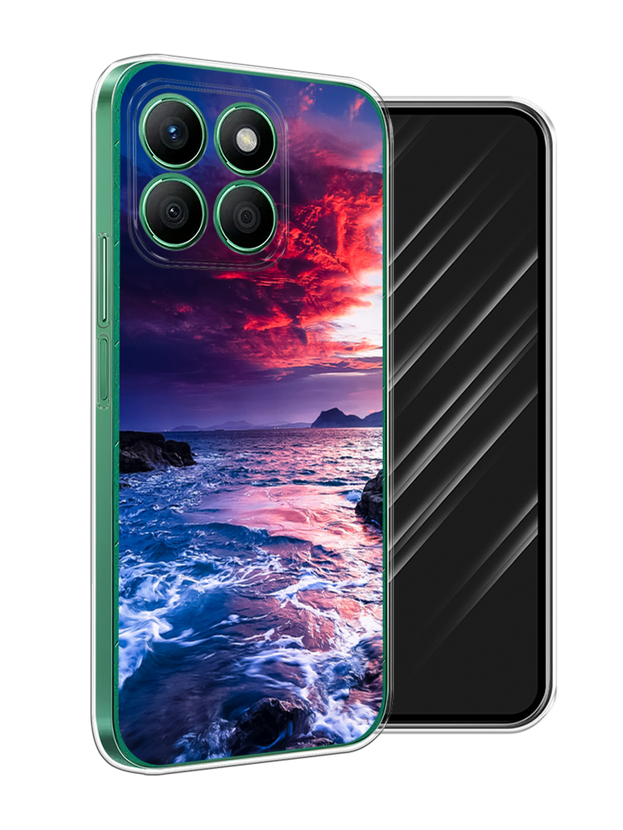 

Чехол Awog на Honor X8B "Волны 1", Розовый;синий, 6123250-1