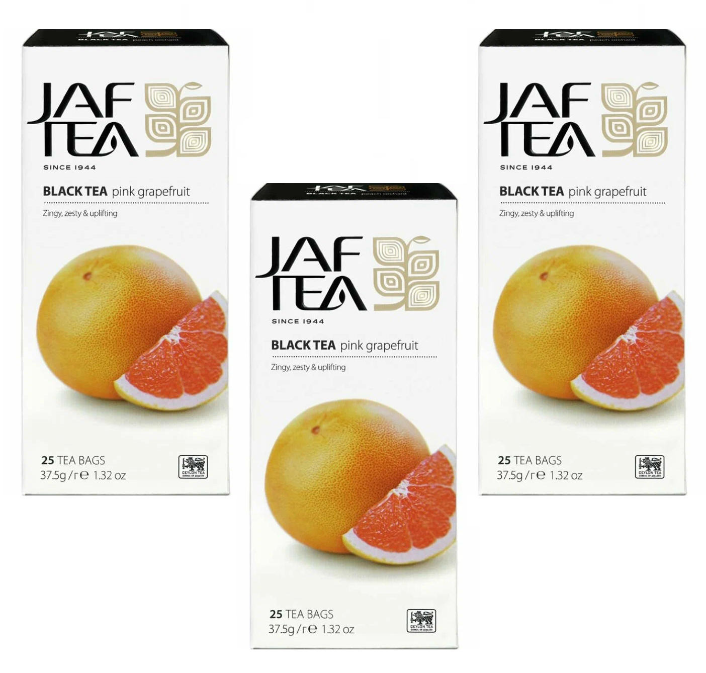 Чай черный Jaf tea в пакетиках Grapefruit, 25 пак х 3 шт