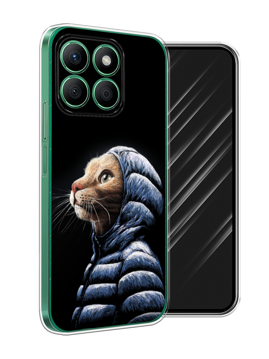

Чехол Awog на Honor X8B "Кот в капюшоне", Черный;бежевый;синий, 6123250-1