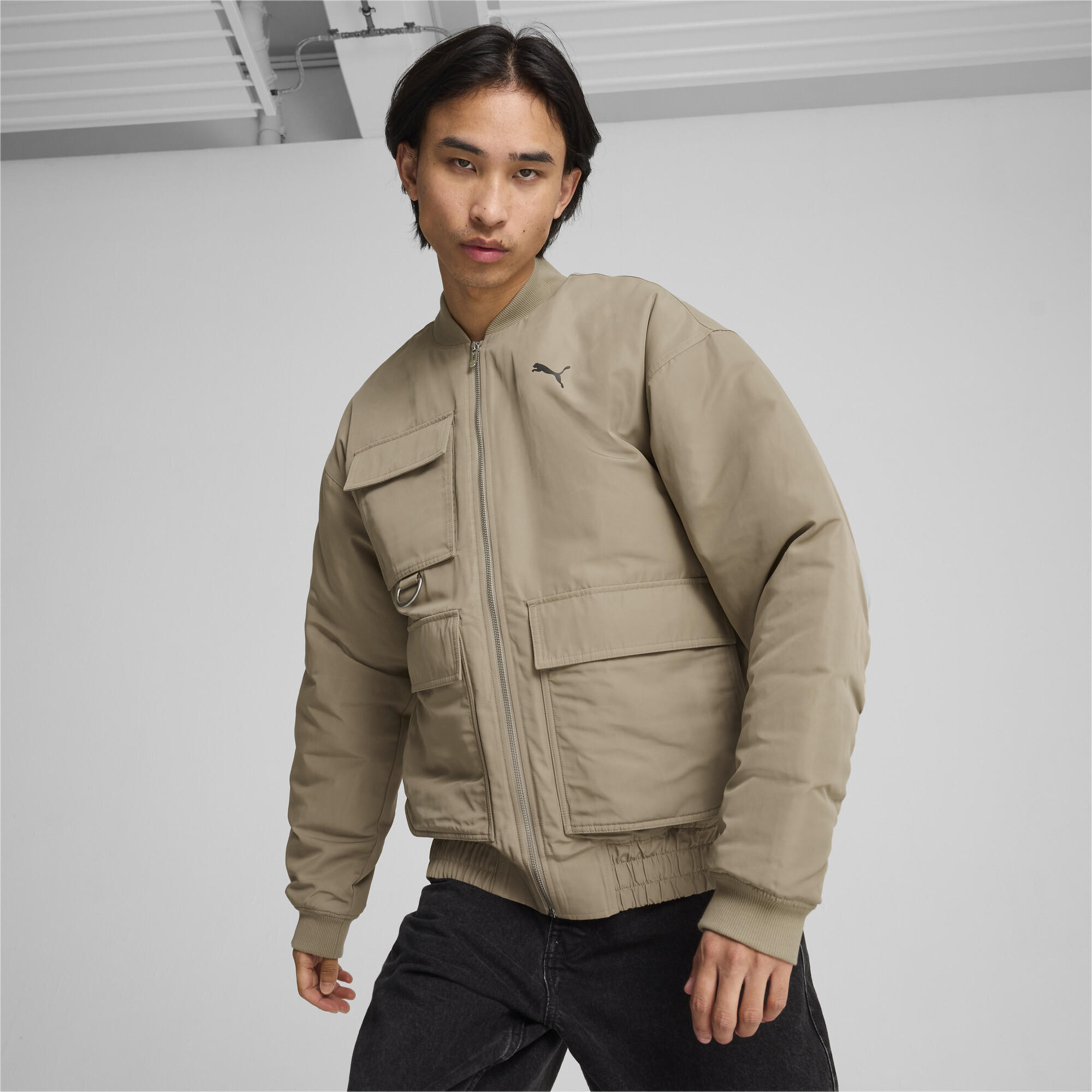 

Бомбер унисекс PUMA Bomber Jacket бежевый M, Bomber Jacket