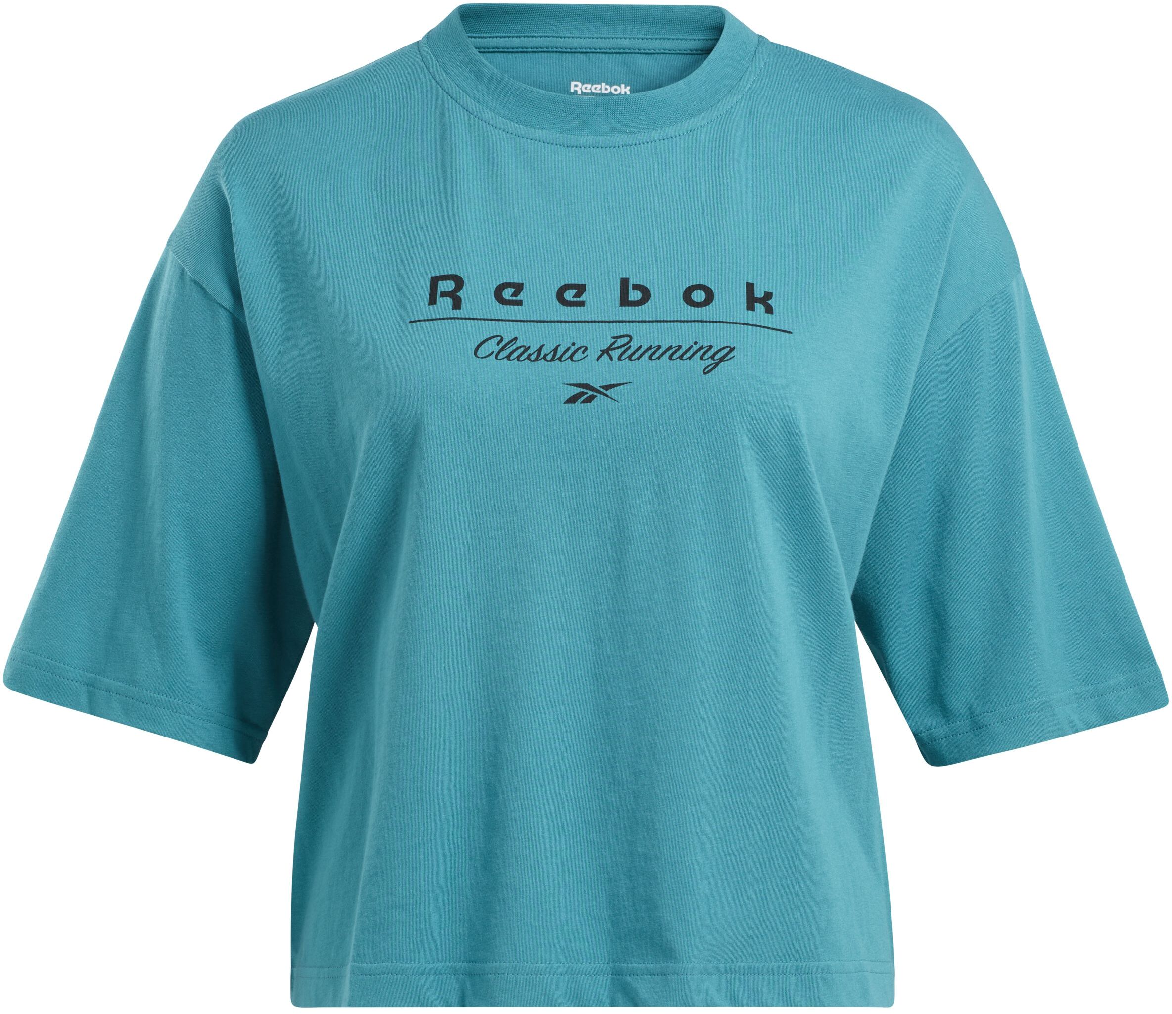 Футболка женская Reebok RUNNING GRAPHIC TEE голубая S 2599₽