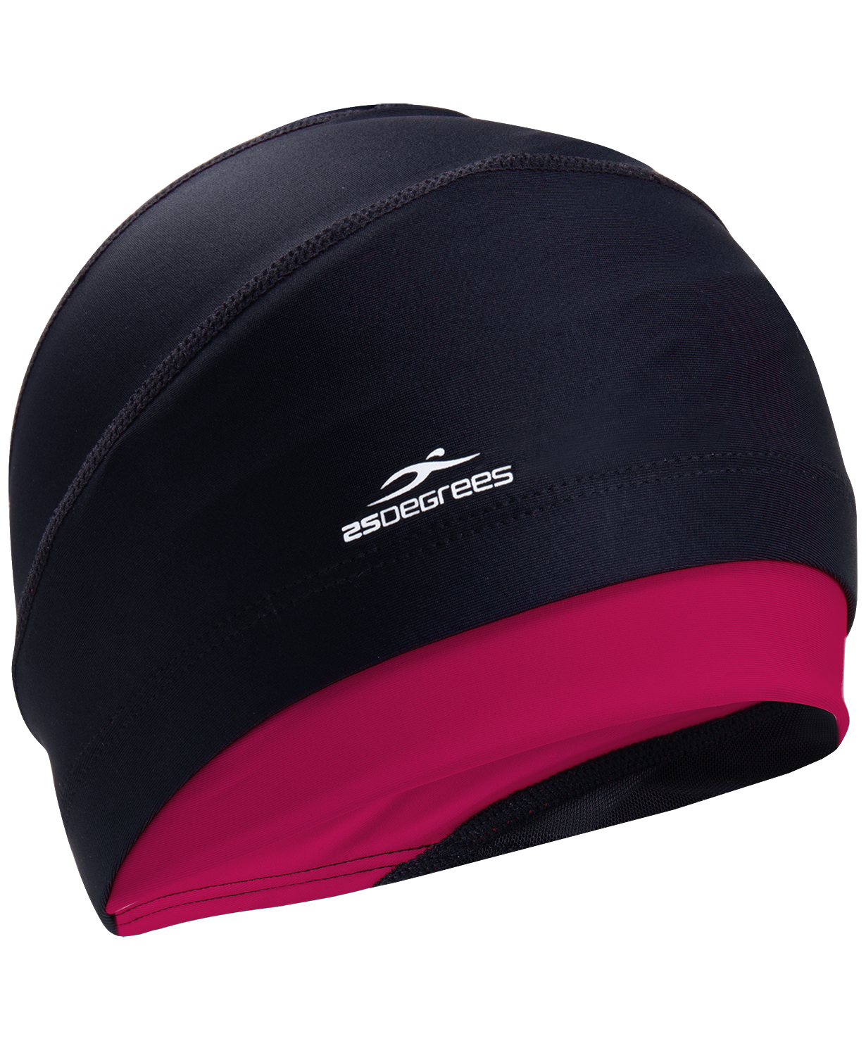 

Шапочка для плавания 25degrees Duplo Black/raspberry, полиамид, для длинных волос, Черный;розовый, Duplo