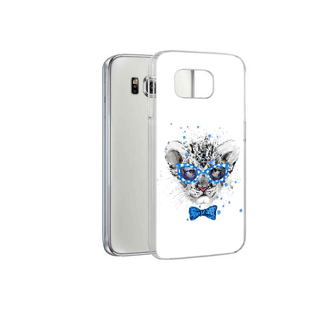 

Чехол MyPads Tocco для Samsung Galaxy S6 тигренок с бабочкой (PT12300.506.642), Прозрачный, Tocco