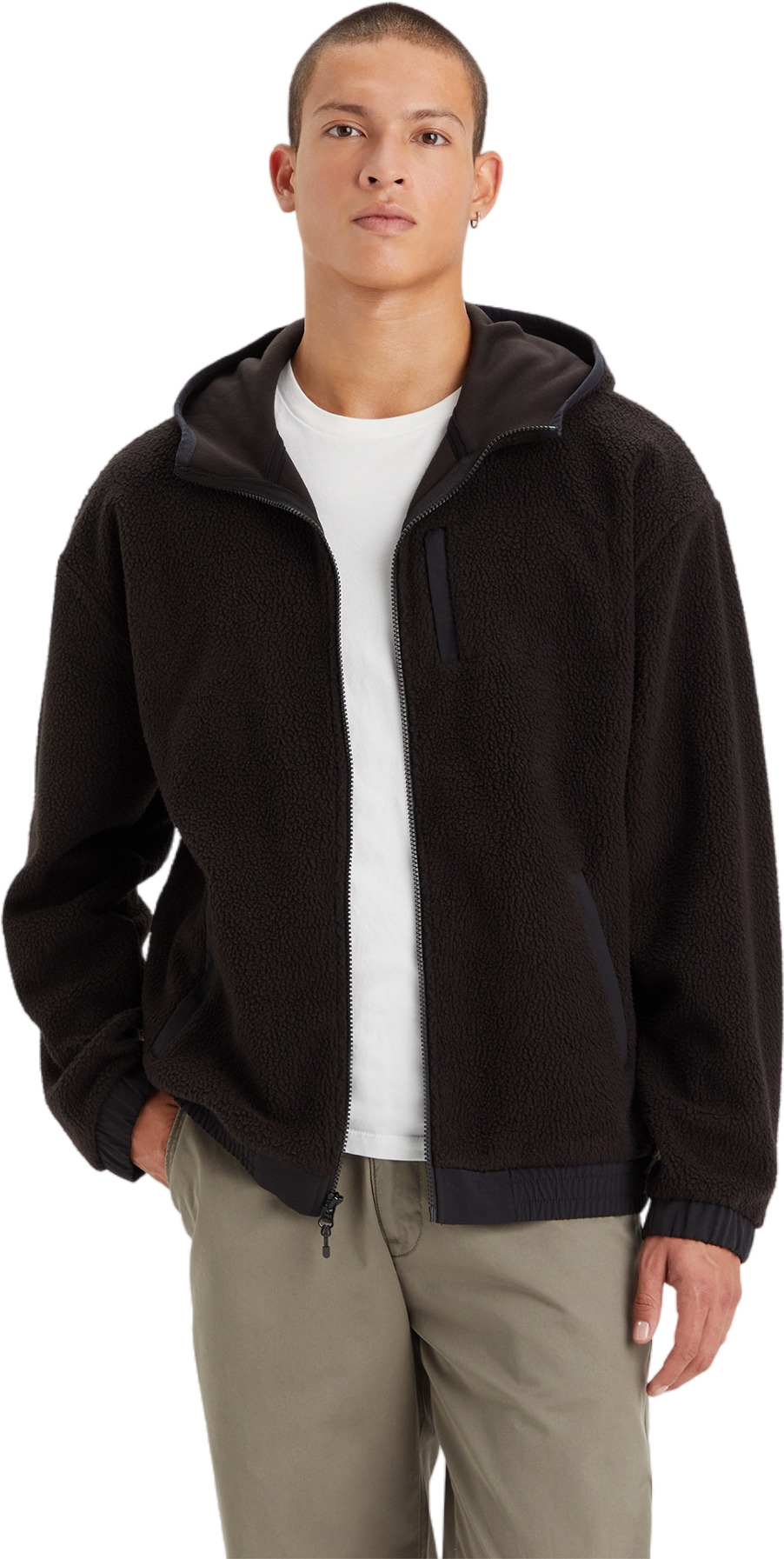 

Толстовка мужская LEVIS POP HOODED SHERPA METEORITE черная S, Черный, POP HOODED SHERPA METEORITE