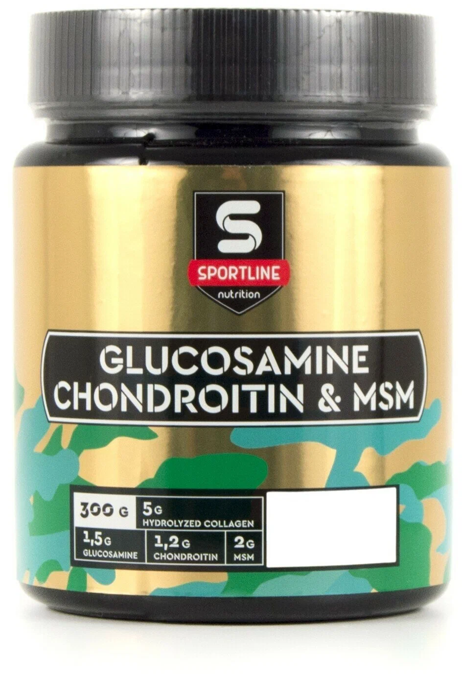 Комплекс SportLine Nutrition Glucosamine & Chondroitin & MSM Powder, дыня, 300 г