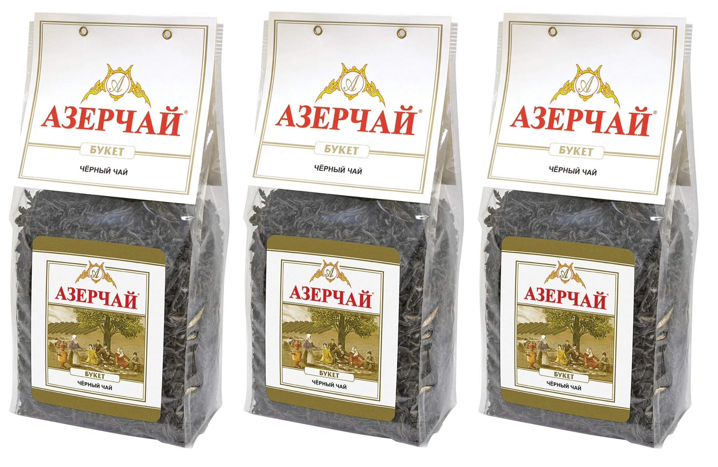 Чай черный Azercay, Букет, 400 г х 3 шт