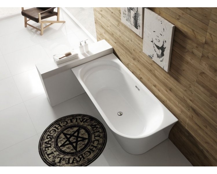 

Ванна пристенная с монолитным экраном BelBagno BB410 170x78 см левая, Белый, BelBagno BB705