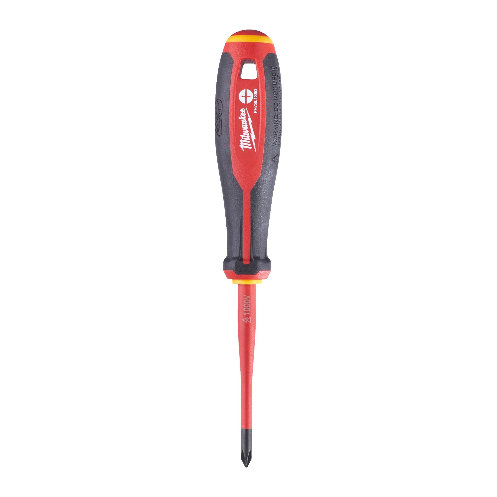 Отвертка диэлектрическая Milwaukee 4932478733 VDE PH/SL1 х80мм