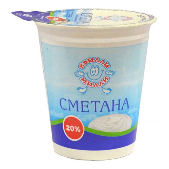 

Сметана Квилли Милли бзмж 20% 300 г