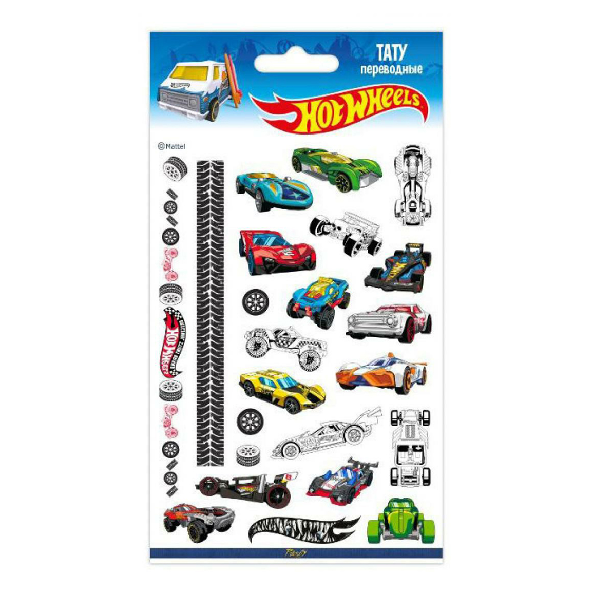 

Наклейки-тату Mattel Hot Wheels-2 переводные 11 х 20 см